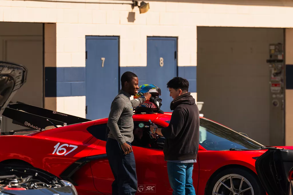 Track day community in the paddock