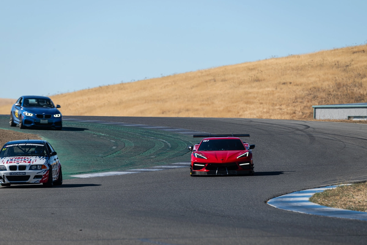 C8 in the pit lane